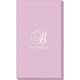 Elegant Initial Linen Like Guest Towels Image 2 of 5